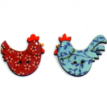 Декоративные пуговицы Курицы AURORA AU-B4625 Декоративные пуговицы Курицы AURORA AU-B4625
