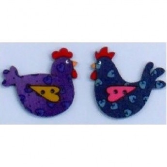 Декоративные пуговицы Курицы AURORA AU-B4632 Декоративные пуговицы Курицы AURORA AU-B4632