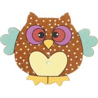 Декоративные пуговицы Сова AURORA AU-B4400 Декоративные пуговицы Сова AURORA AU-B4400