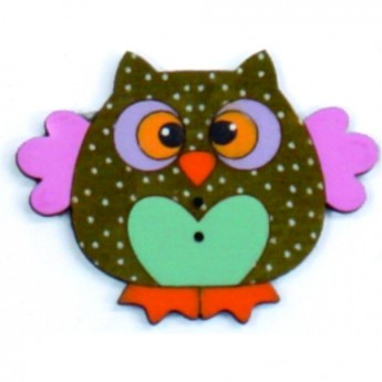 Декоративные пуговицы Сова AURORA AU-B4401 Декоративные пуговицы Сова AURORA AU-B4401